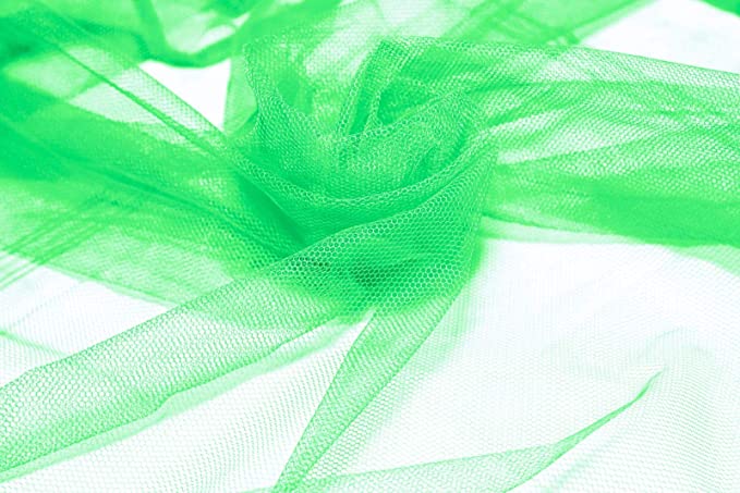 Maruti Enterprise Polyester Adults Double Bed Round Mosquito Net (Parrot Green)